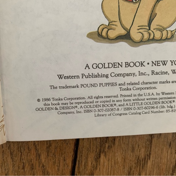 VTG Pound Puppies (Problem Puppies) 80s Little Golden Books - Picture 4 of 5